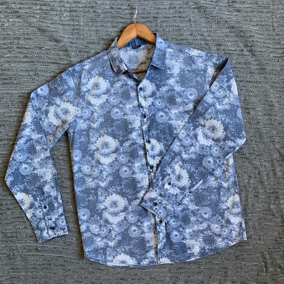 VERDO Long Sleeve casual button down floral print - Picture 6 of 15